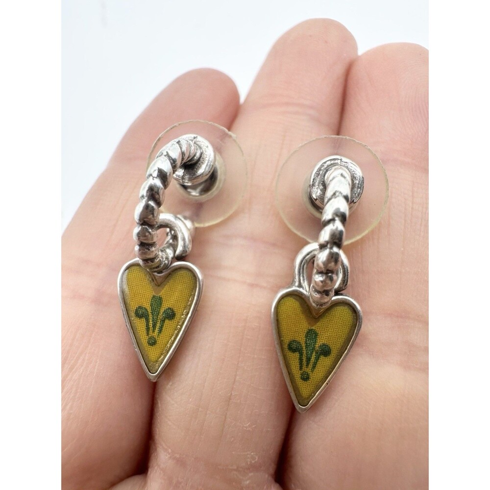 Brighton Piccadilly Earrings Heart Enamel